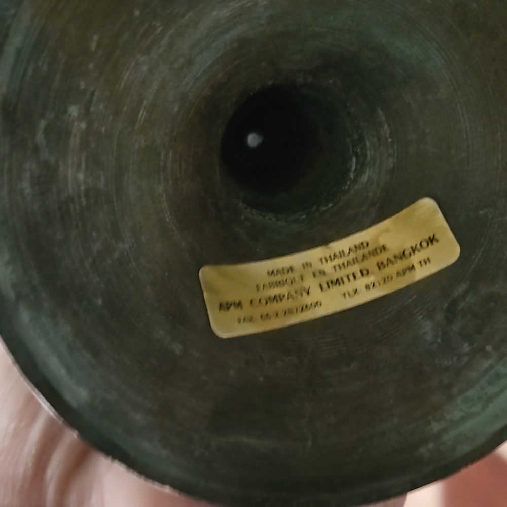 Pair Of Vintage Thailand Candlestick Holders - Picture 3 of 3